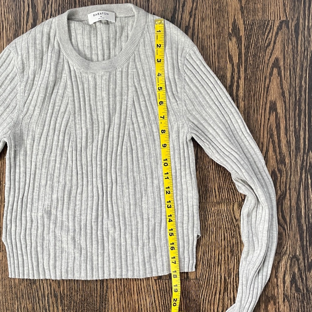 Babaton Wool blend Ribbed Knit Sweater - Picture 7 of 9